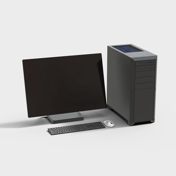 Modern Computer Set 3D model for Digital Art
