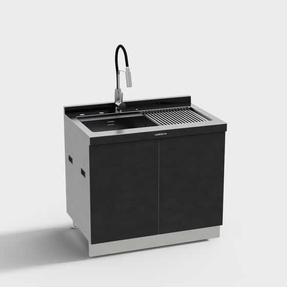 Urban Kitchen Sink 3D Model