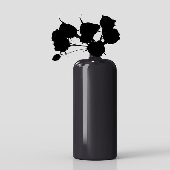 Shadow Vase 3D Model for Innovative Spaces