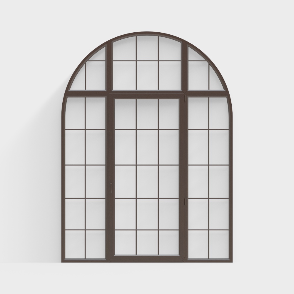 Charming Arched Window 3D Model