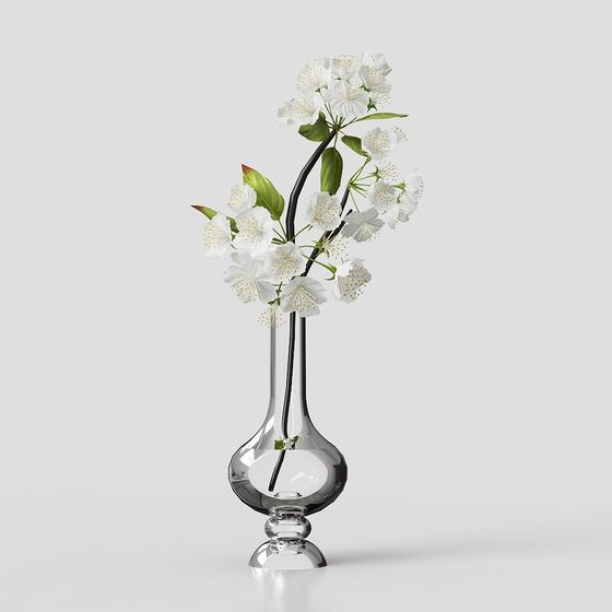 Spring Blossom Vase 3D model