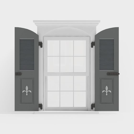 French Country Window 3D model