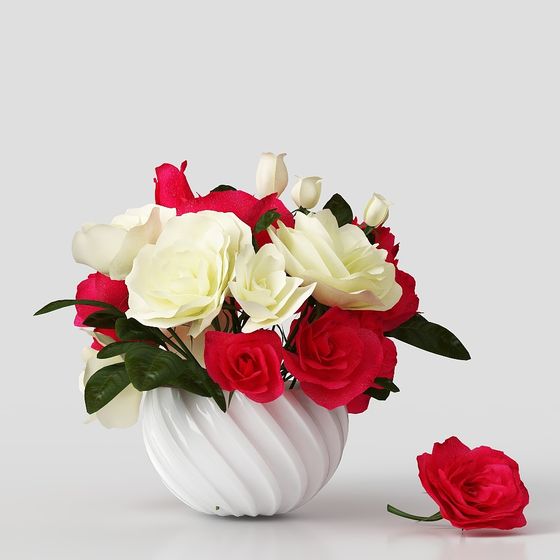 Floral Poetry Low-Polygon 3D Model