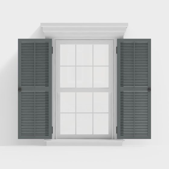Classic Window Frame 3D model