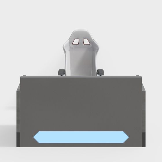 Futuristic Gaming Chair and Desk Combo 3D Model