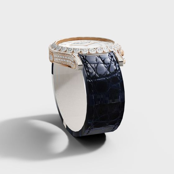 Elegant Low Poly Watch 3D Model