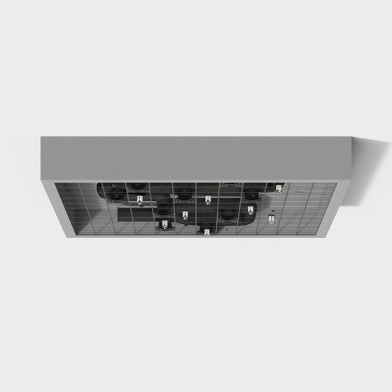 Stylish Urban Skyline Lighting 3D model