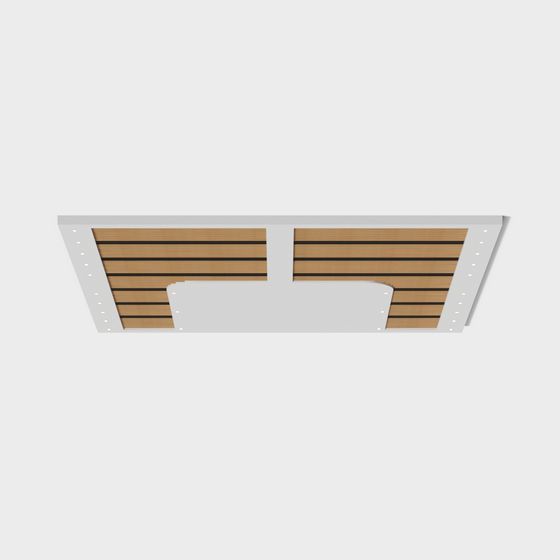 Wooden Louvered Window 3D model