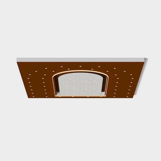 Elegant Low-Polygon Brown Arch 3D model