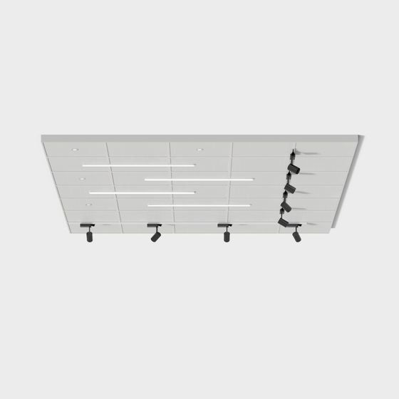 Modern Minimalist Ceiling 3D Model
