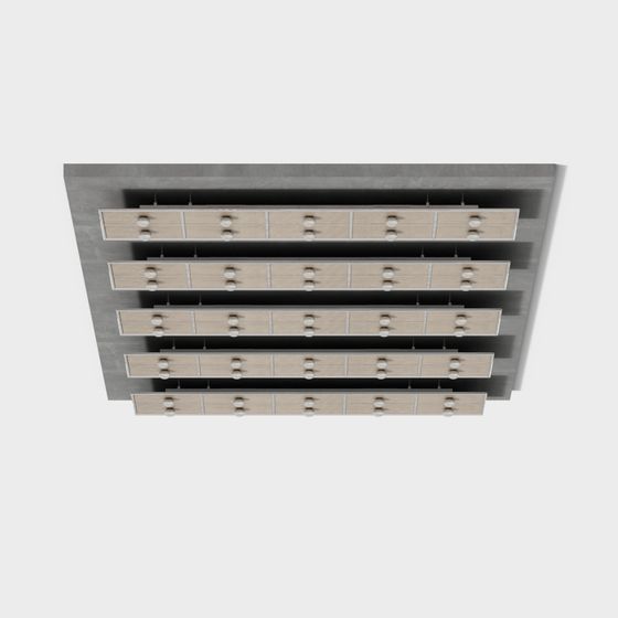 Concrete Storage Cabinet 3D model for Modern Interiors