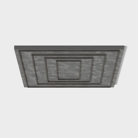 Elegant Low-Poly Ceiling 3D model for Modern Spaces