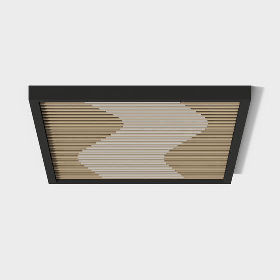 Louvered Ceiling Panel 3D model for Modern Designs