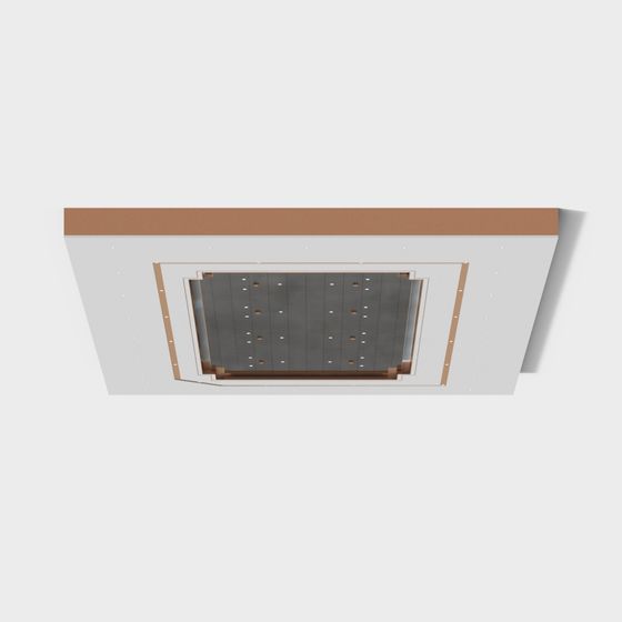 Stylish Low-Polygon Ceiling 3D model for Creative Spaces