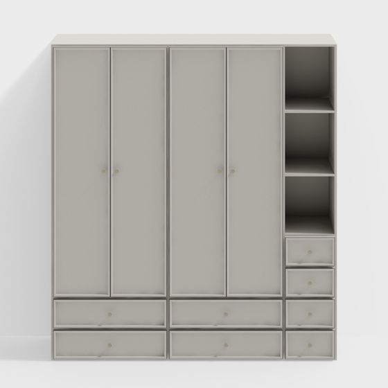 Urban Closet 3D model Design for Modern Interiors