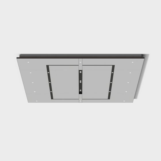 Sleek Low-Poly Ceiling Light 3D model