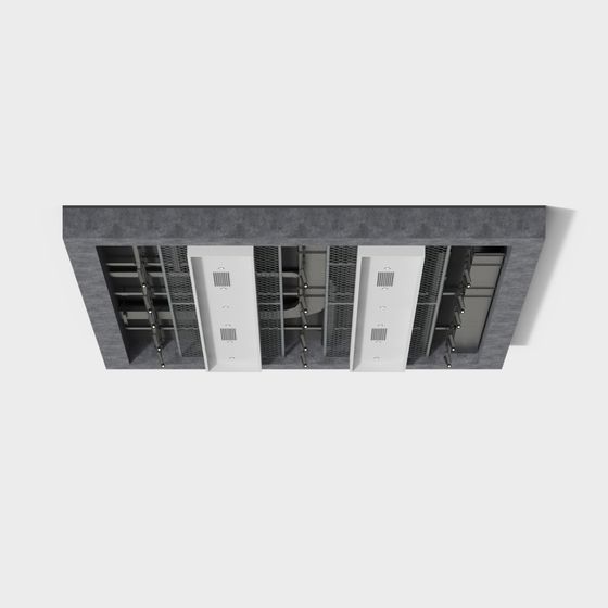 Industrial Style Ceiling 3D model for Creative Design