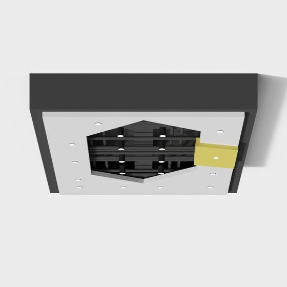 Futuristic Low Polygon Ceiling 3D model