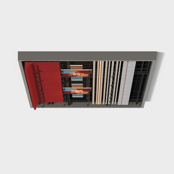 Future Library Low-Poly 3D model