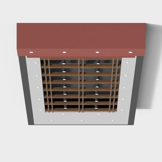 Urban Bookshelf 3D model