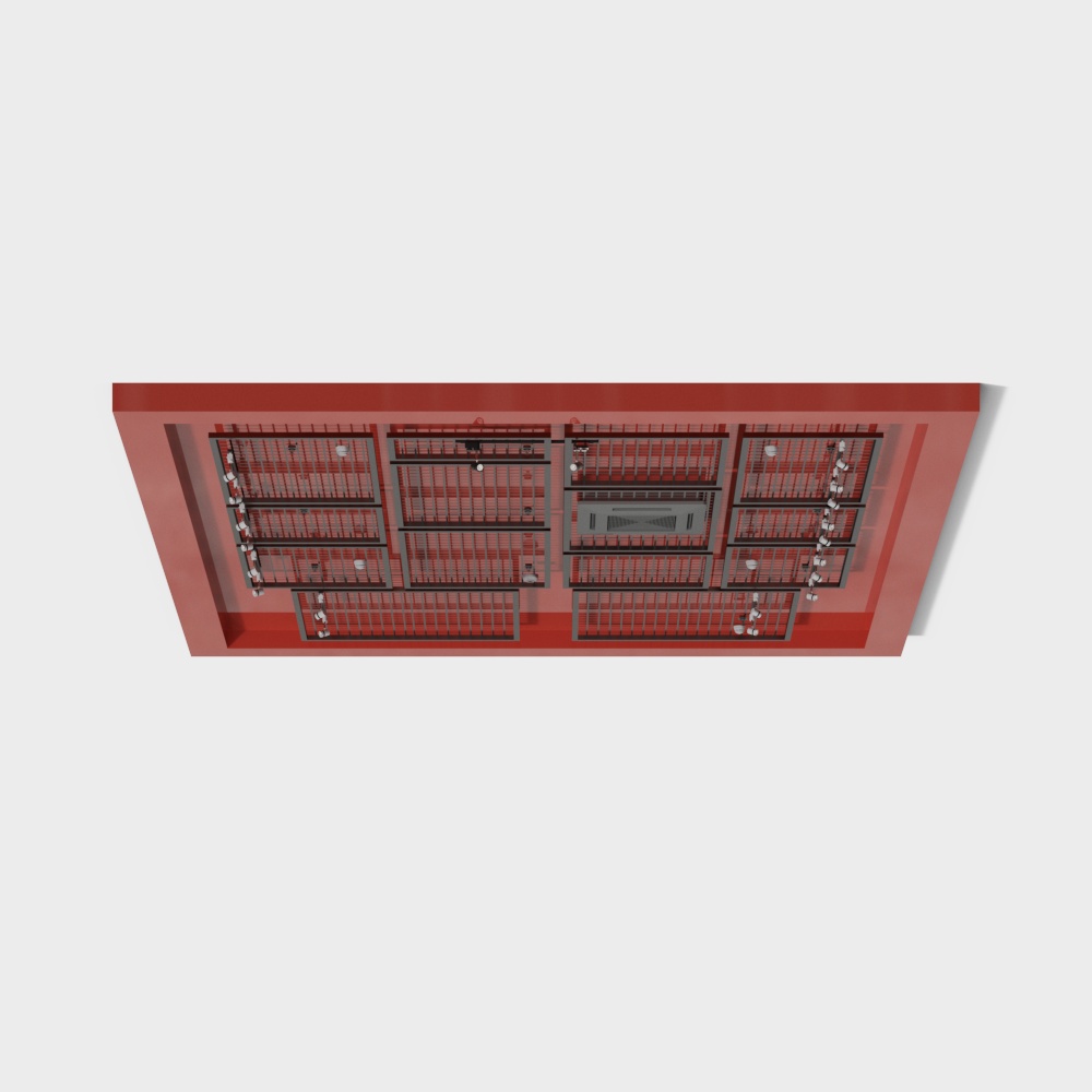 Restaurant grille ceiling