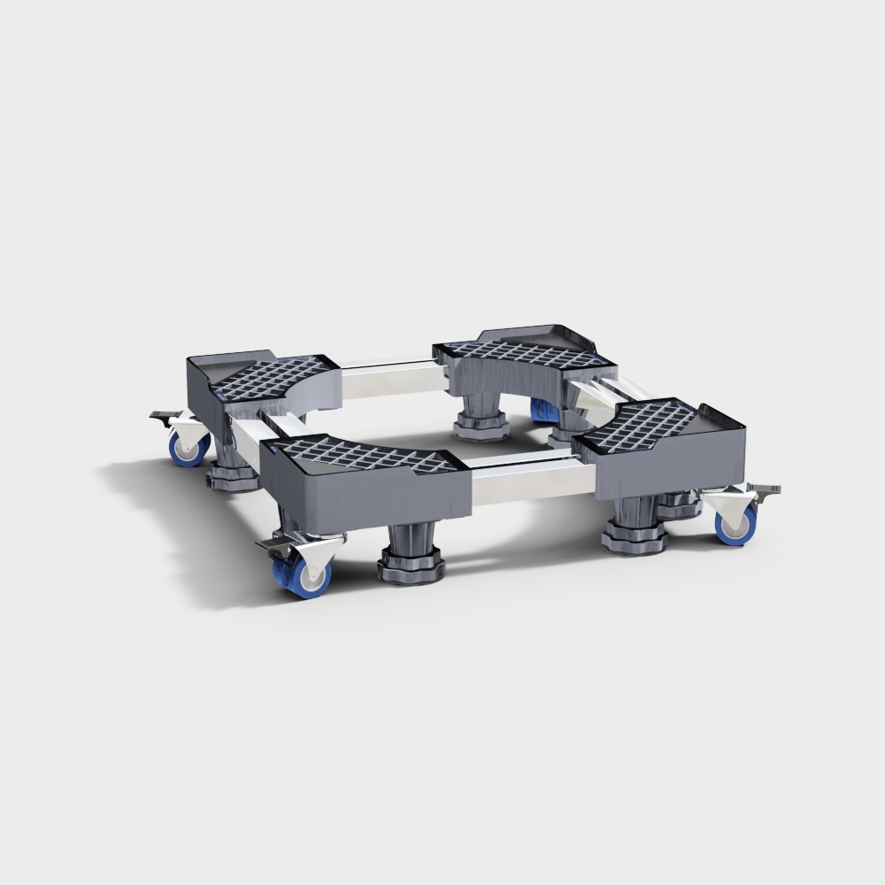 Low Poly Mobile Platform Cart 3D model