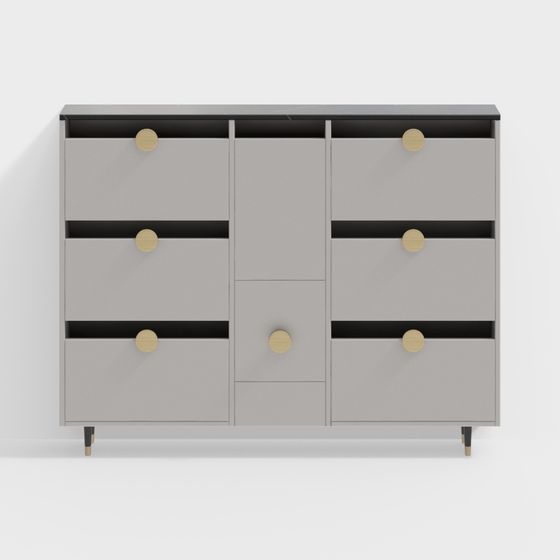 City Window Storage Cabinet 3D model