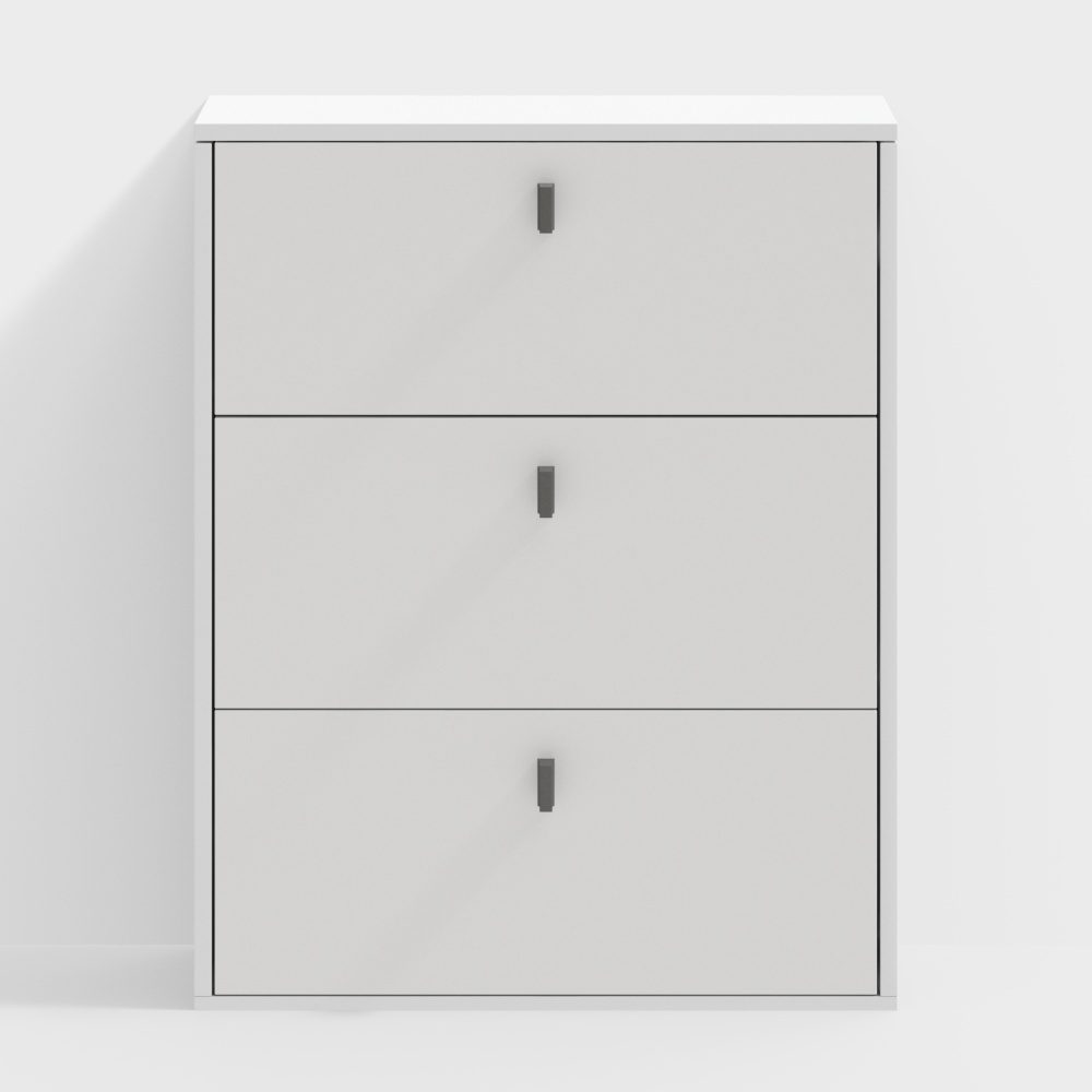 Modern diagonal shoe cabinet