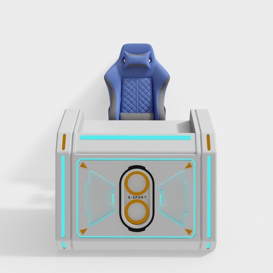 Futuristic E-Sport Racing Simulator 3D model
