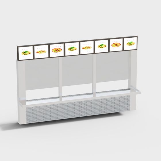 Street Food Kiosk 3D model for Creative Projects