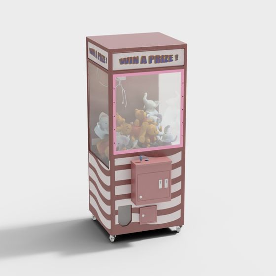 Charming Claw Machine 3D Model for Playful Designs