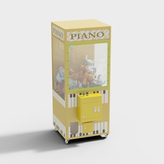 Playful Piano Claw Machine 3D model