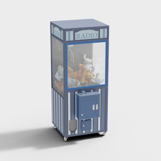 Retro Claw Machine 3D model for Nostalgic Fun