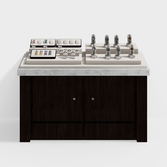 Elegant Watch Display Cabinet 3D model