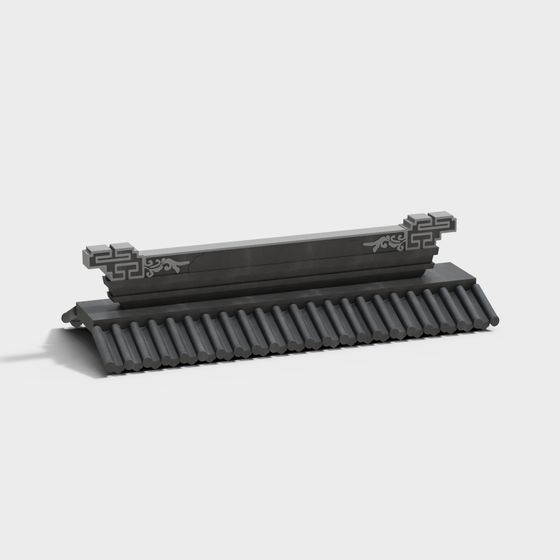 Ancient Style Roof Tile 3D Model for Creative Projects