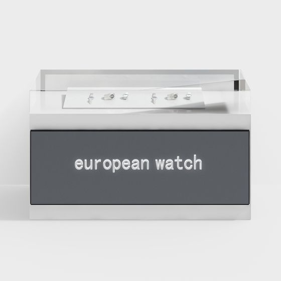 Stylish European Watch Display Stand 3D model