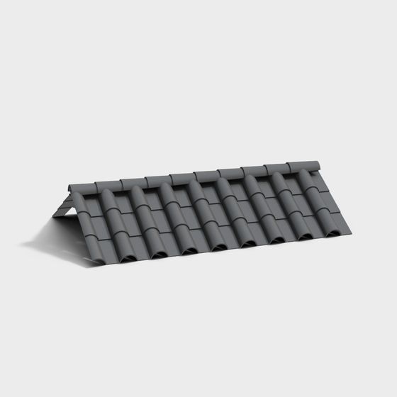Urban Slate Roof 3D model for Modern Design