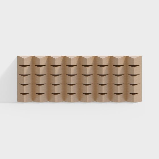 Wavy Wood Plank 3D model