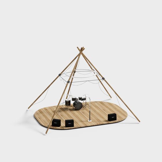 Teepee Stage 3D model