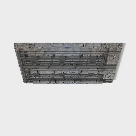 Abandoned Factory Ceiling 3D Model