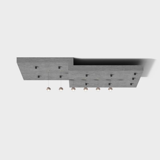 Urban Glow Ceiling Light 3D model