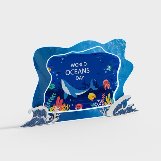 World Oceans Day 3D Model Adventure