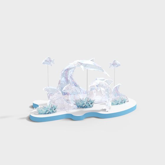 Frozen Beach 3D model