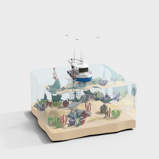Underwater Adventure 3D Model for Creatives