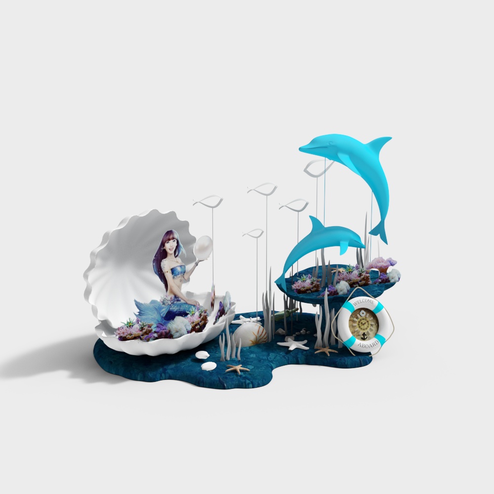 Aquarium decorative props