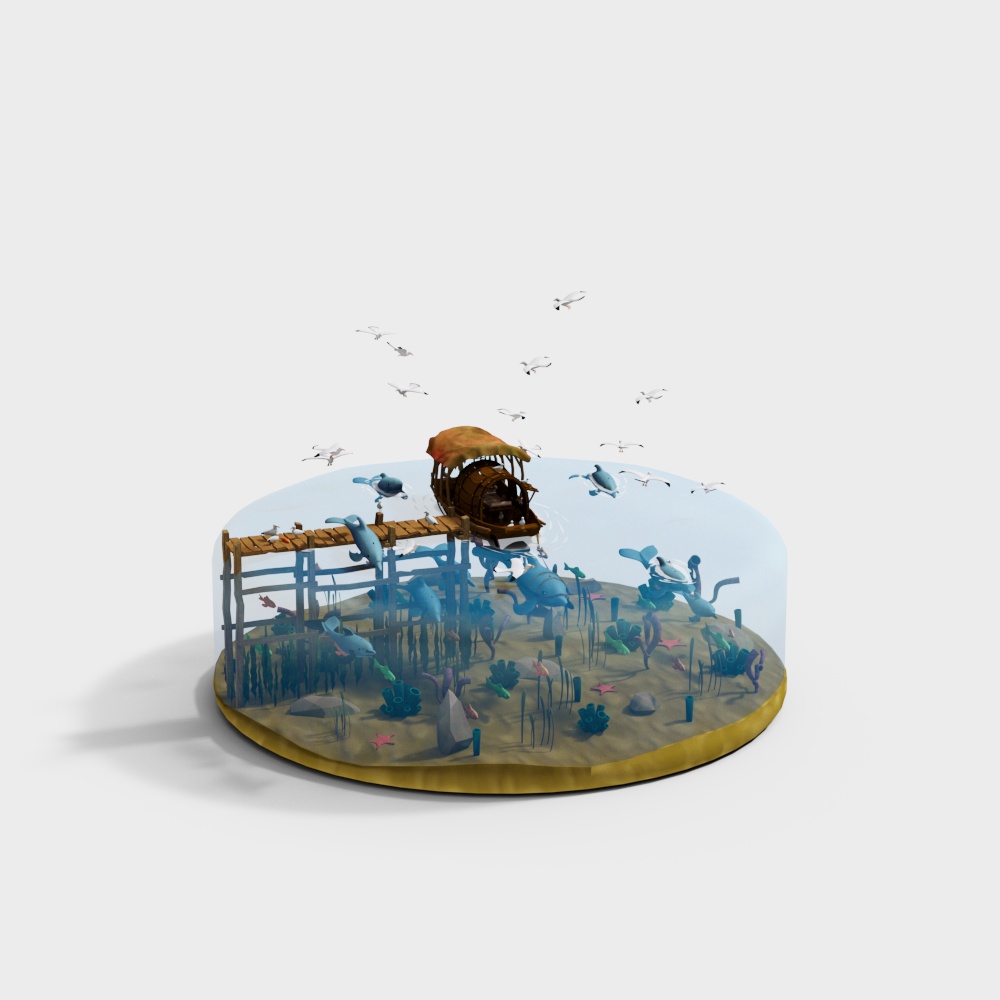 ของตกแต่งตู้ปลา