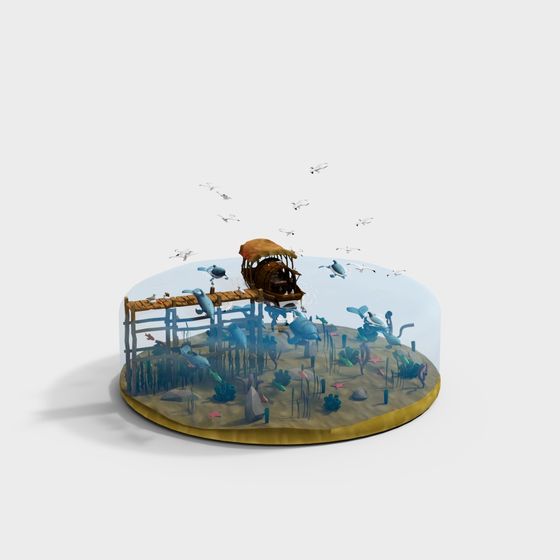 ของตกแต่งตู้ปลา