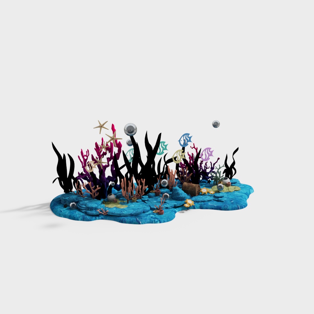 Aquarium decorative props