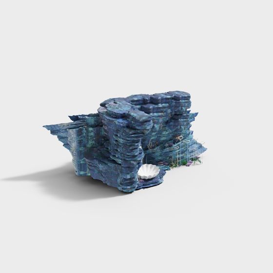 Enigmatic Underwater Cave 3D model