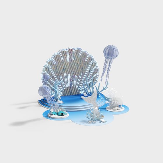 Enchanting Ocean Wonderland 3D Model for Unique Experiences